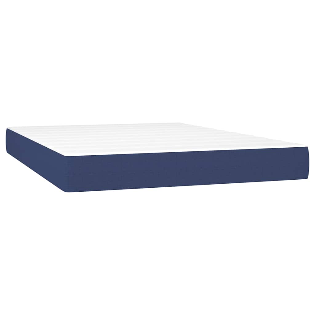 Vidaxl pocketveringmatras medium 140x200x20 cm stof blauw