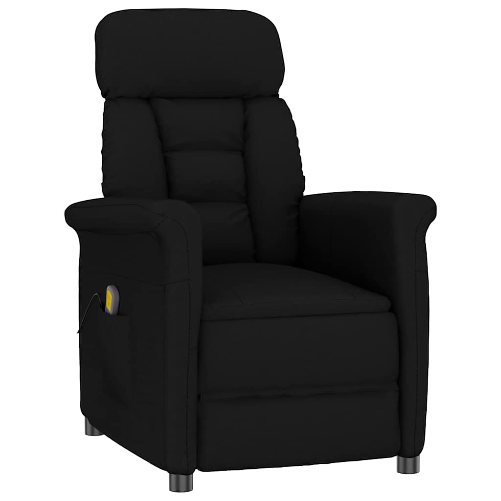 Vidaxl massagestoel met kussen zwart 70.5 x 96.5 x 95 cm kunstleer