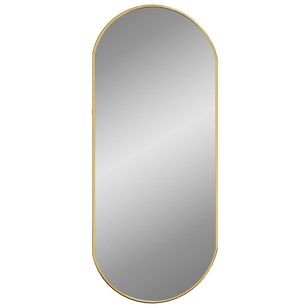 Vidaxx Wandspiegel 70x30 cm oval goldfarben
