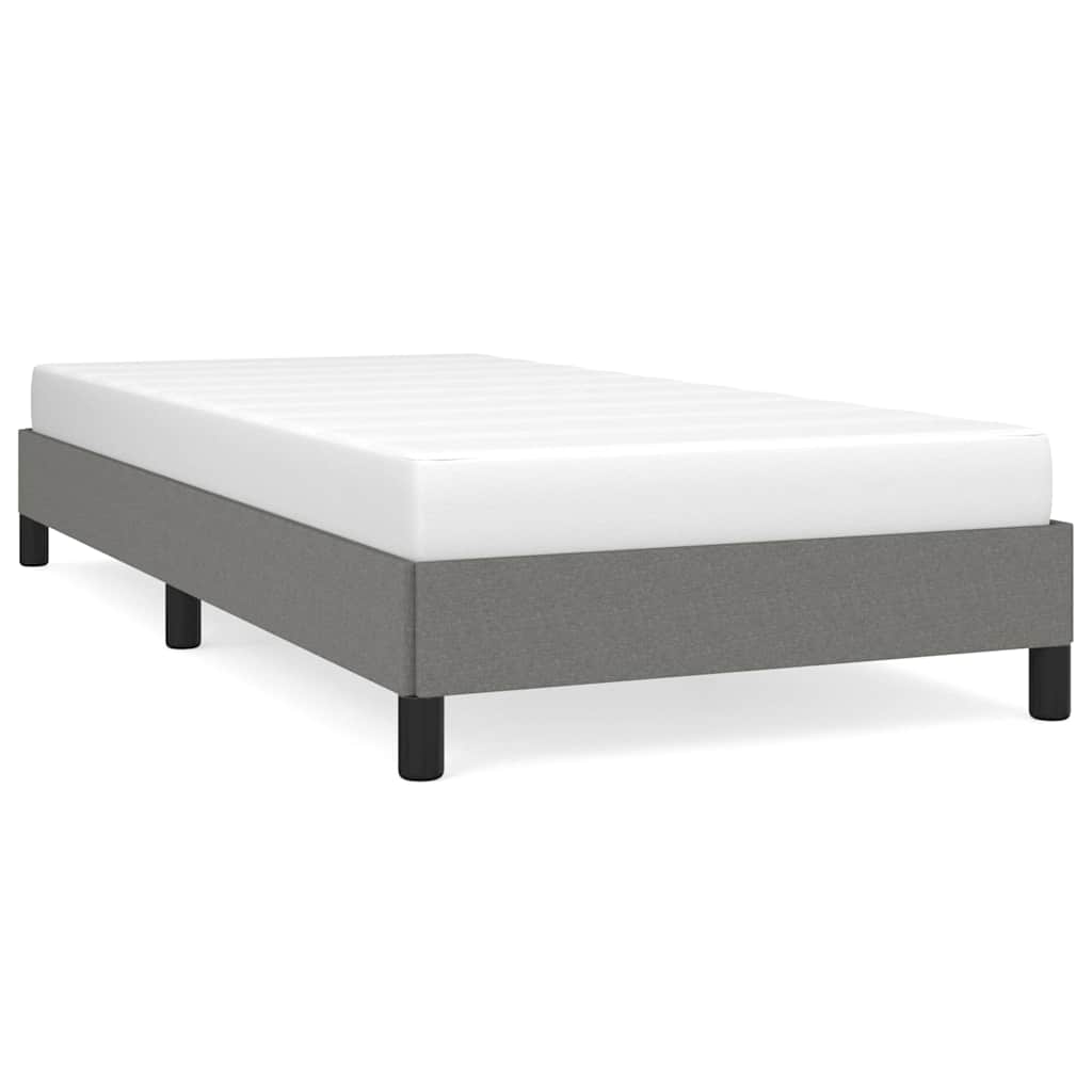 Vidaxl bedframe zonder matras 90x190 cm stof donkergrijs