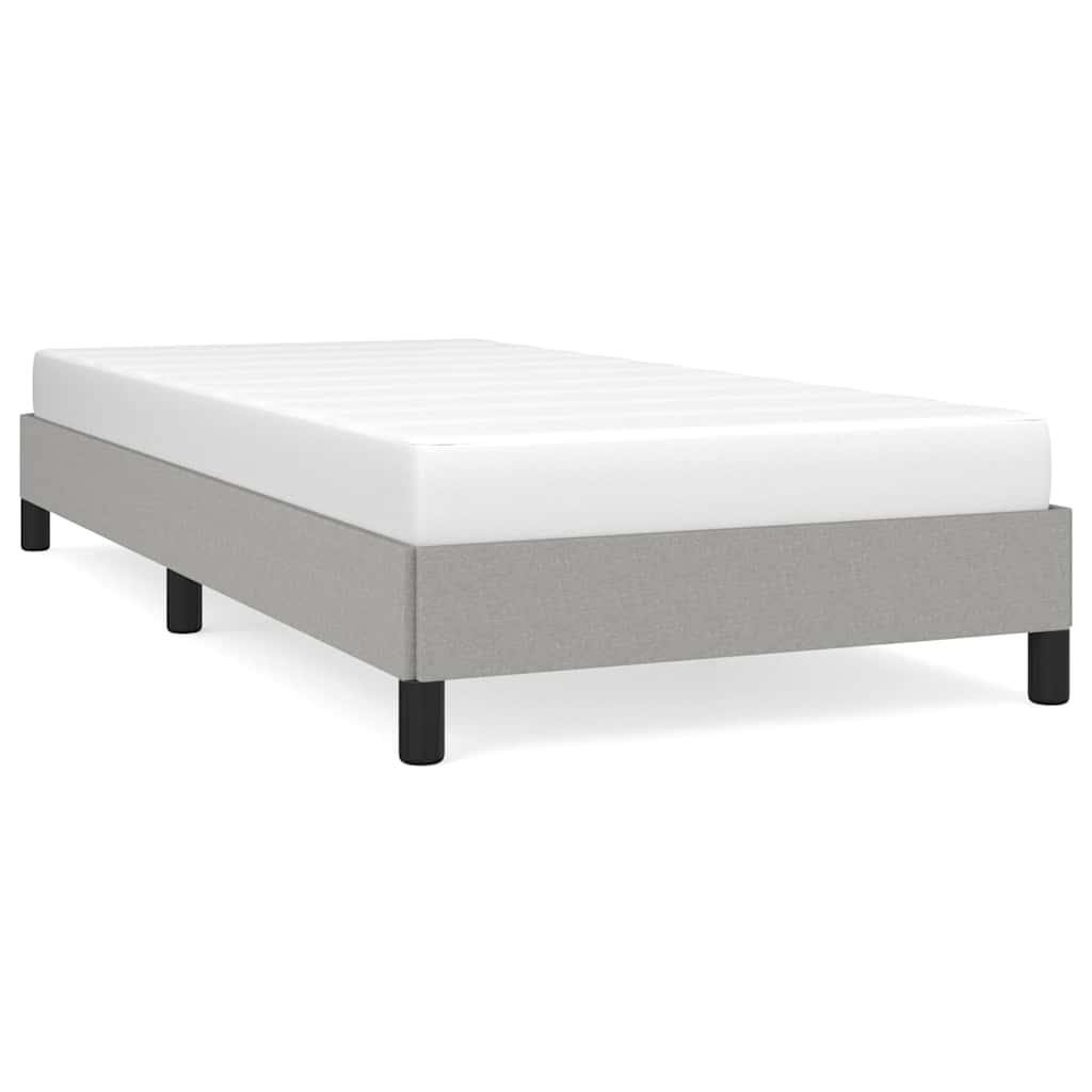 Vidaxl bedframe zonder matras 100x200 cm stof lichtgrijs
