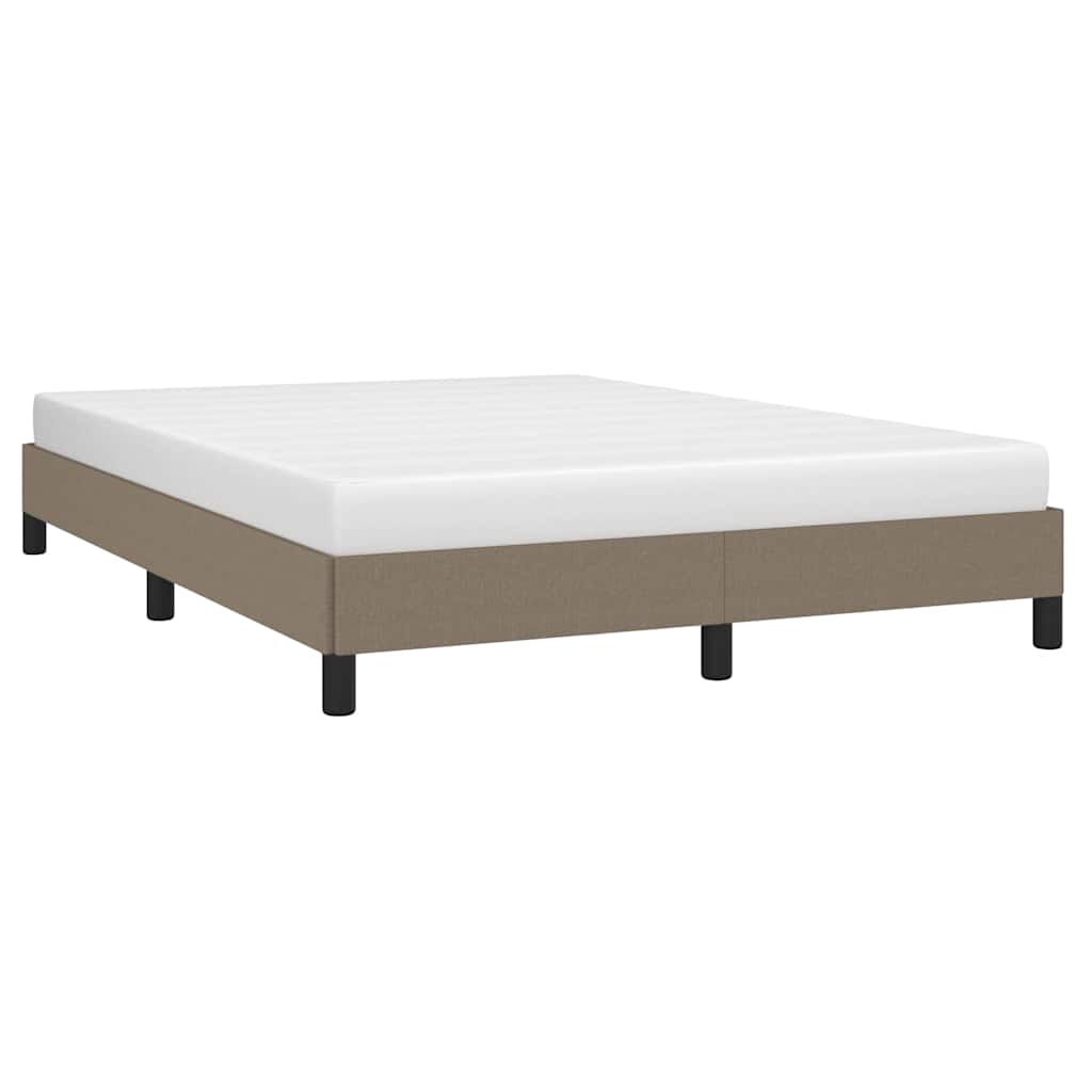 Vidaxl bedframe zonder matras stof taupe 140x200 cm