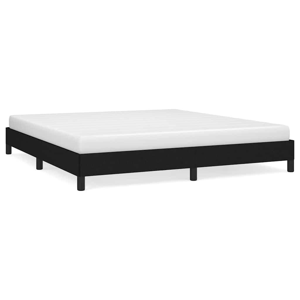 Vidaxl bedframe zonder matras stof zwart 180x200 cm