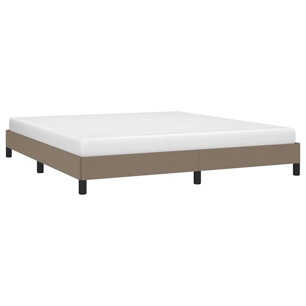 Vidaxl bedframe zonder matras stof taupe 180x200 cm