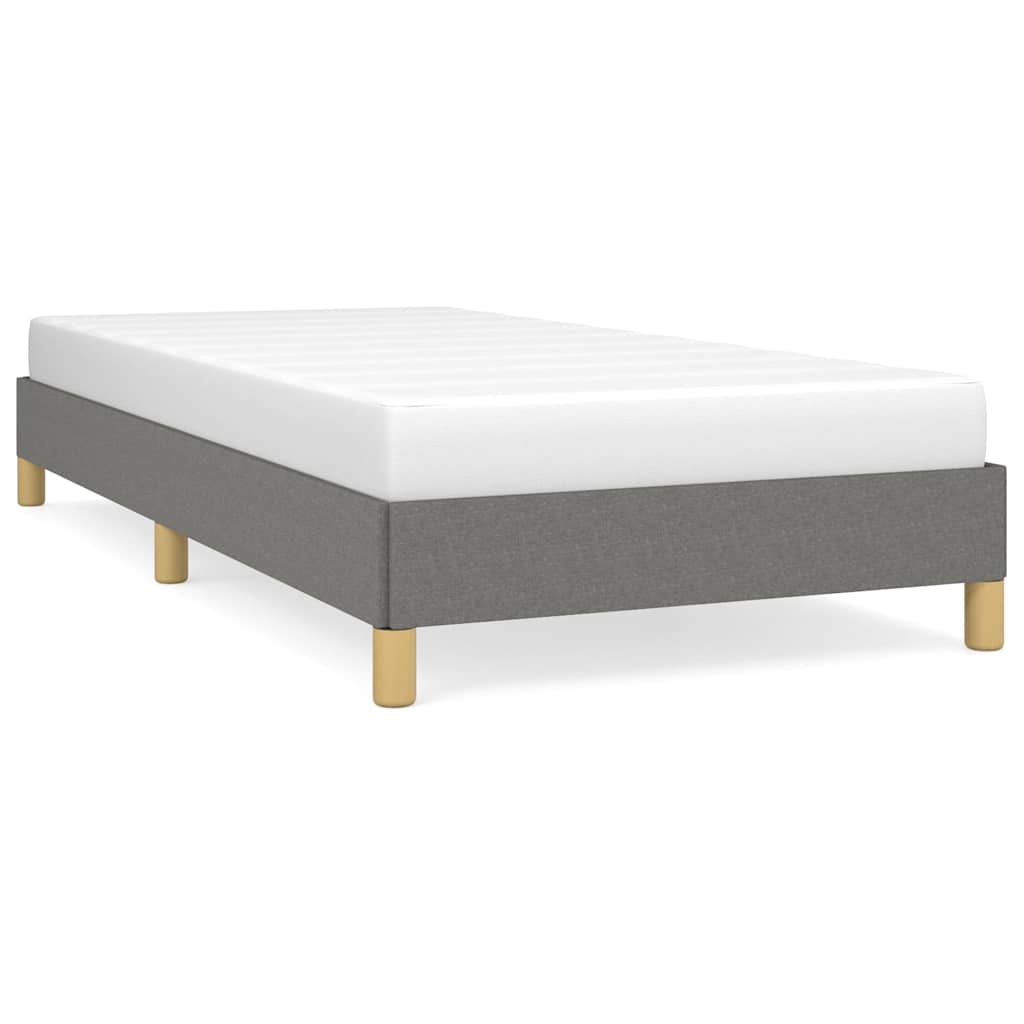 Vidaxl bedframe zonder matras 90x190 cm stof donkergrijs