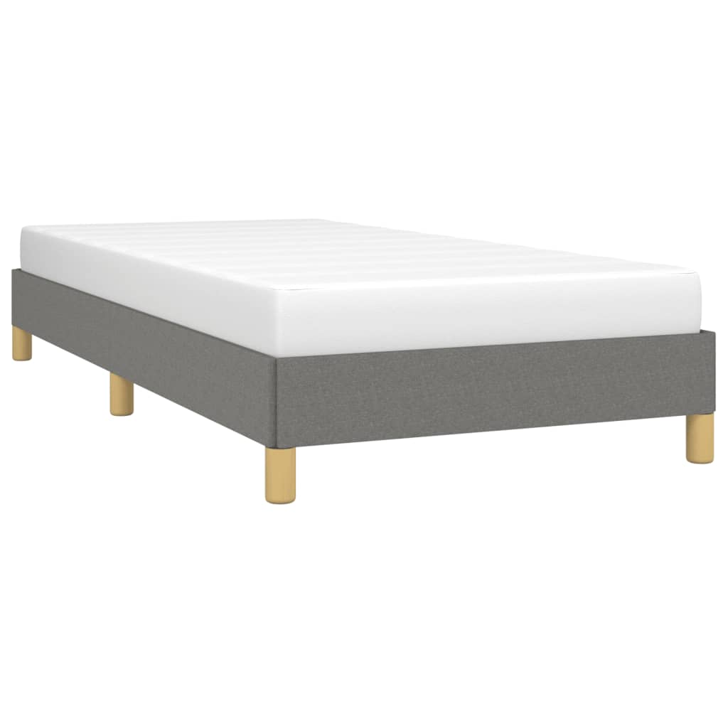 Vidaxl bedframe zonder matras 90x200 cm stof donkergrijs