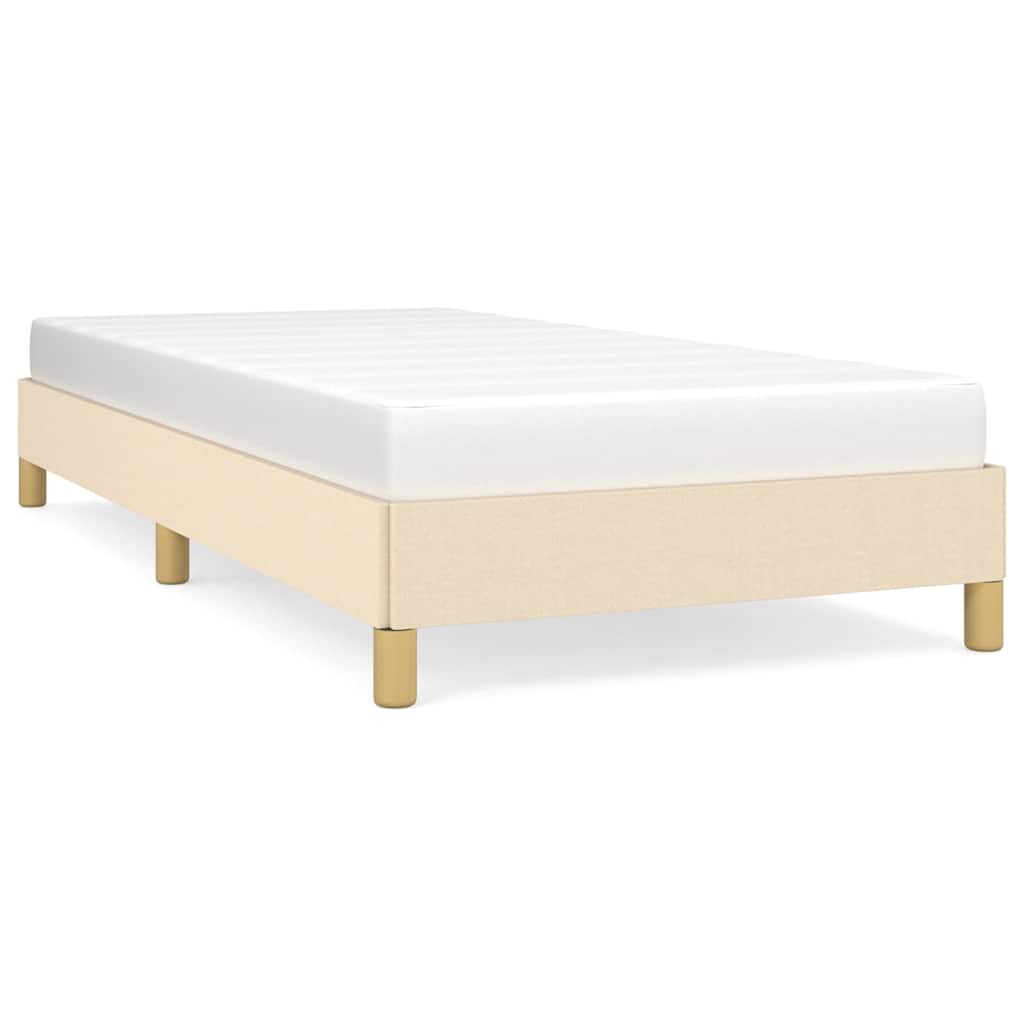 Vidaxl bedframe zonder matras 90x200 cm stof crèmekleurig