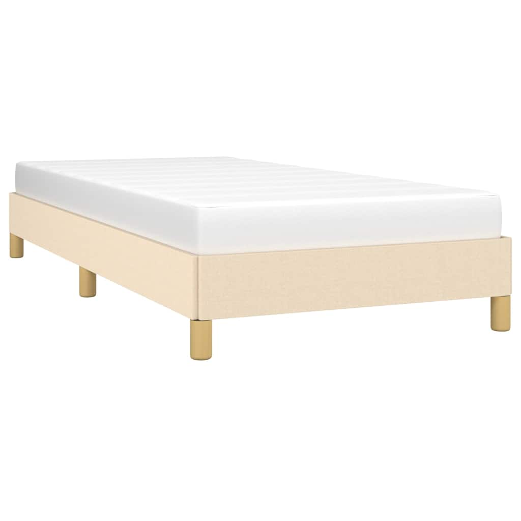 Vidaxl bedframe zonder matras 90x200 cm stof crèmekleurig