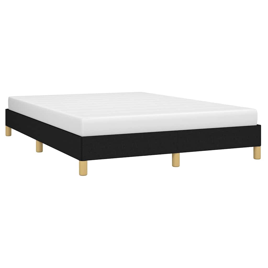 Vidaxl bedframe zonder matras stof zwart 140x190 cm