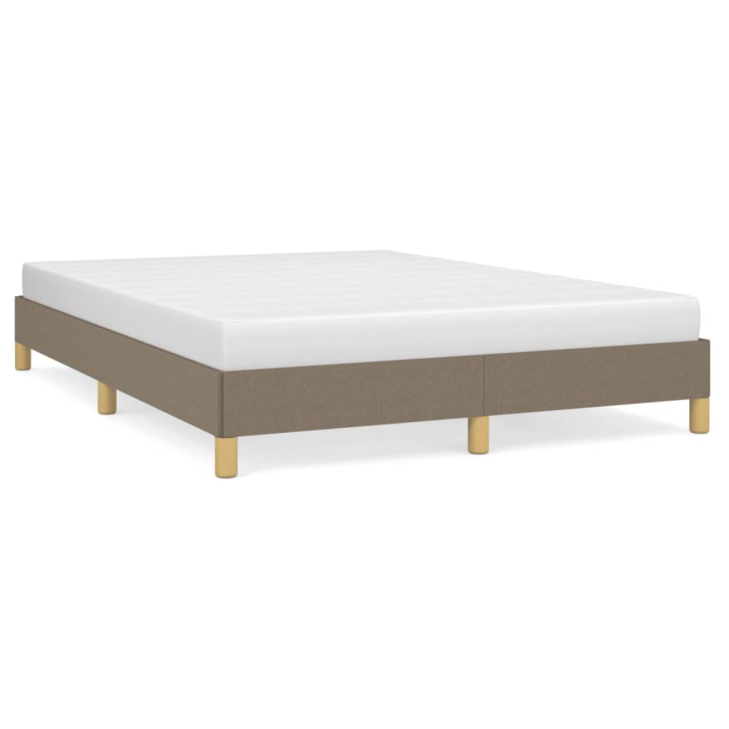 Vidaxl bedframe zonder matras stof taupe 140x200 cm
