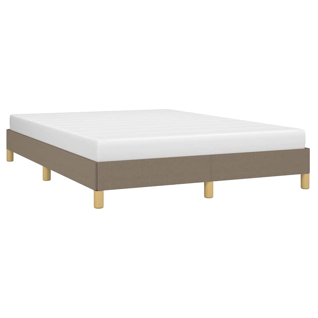 Vidaxl bedframe zonder matras stof taupe 140x200 cm