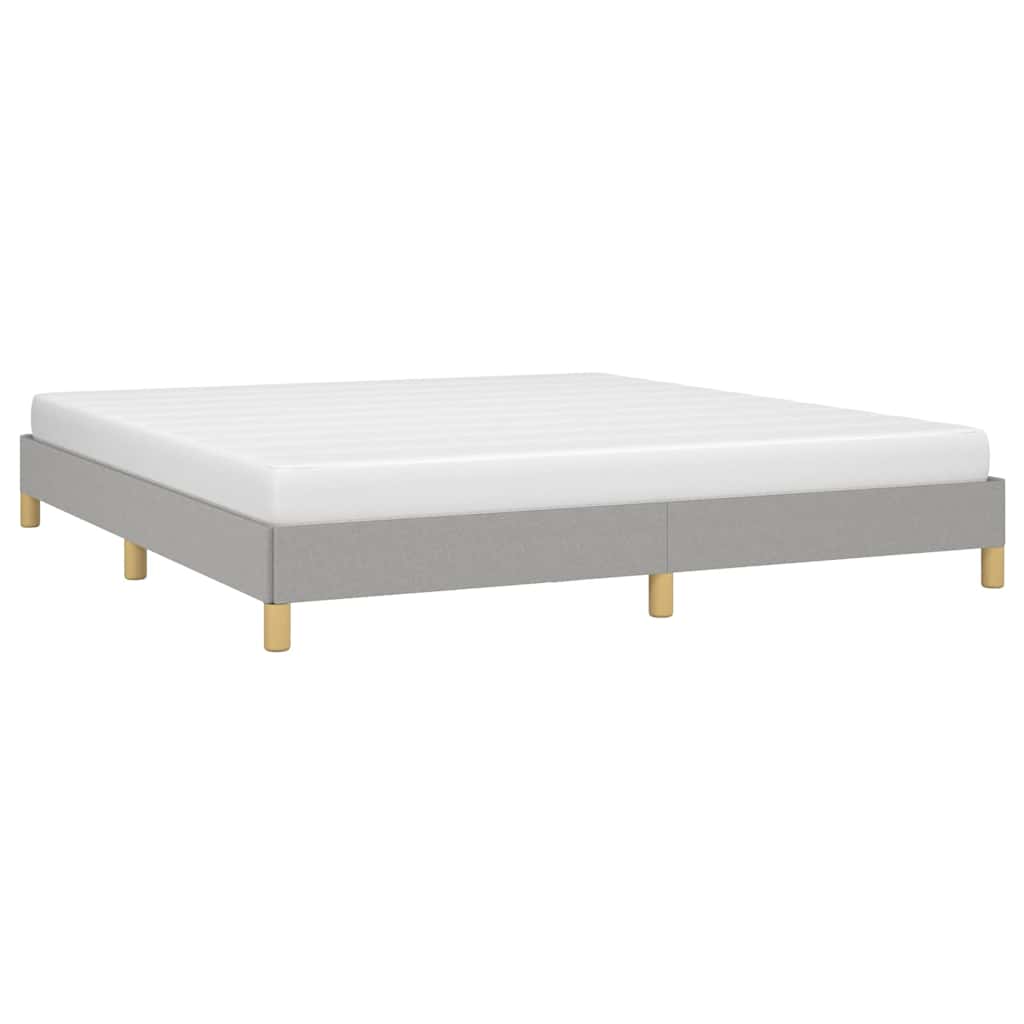 Vidaxl bedframe zonder matras stof lichtgrijs 180x200 cm