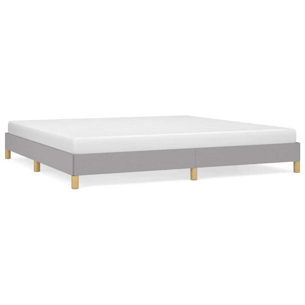 Vidaxl bedframe zonder matras stof lichtgrijs 200x200 cm