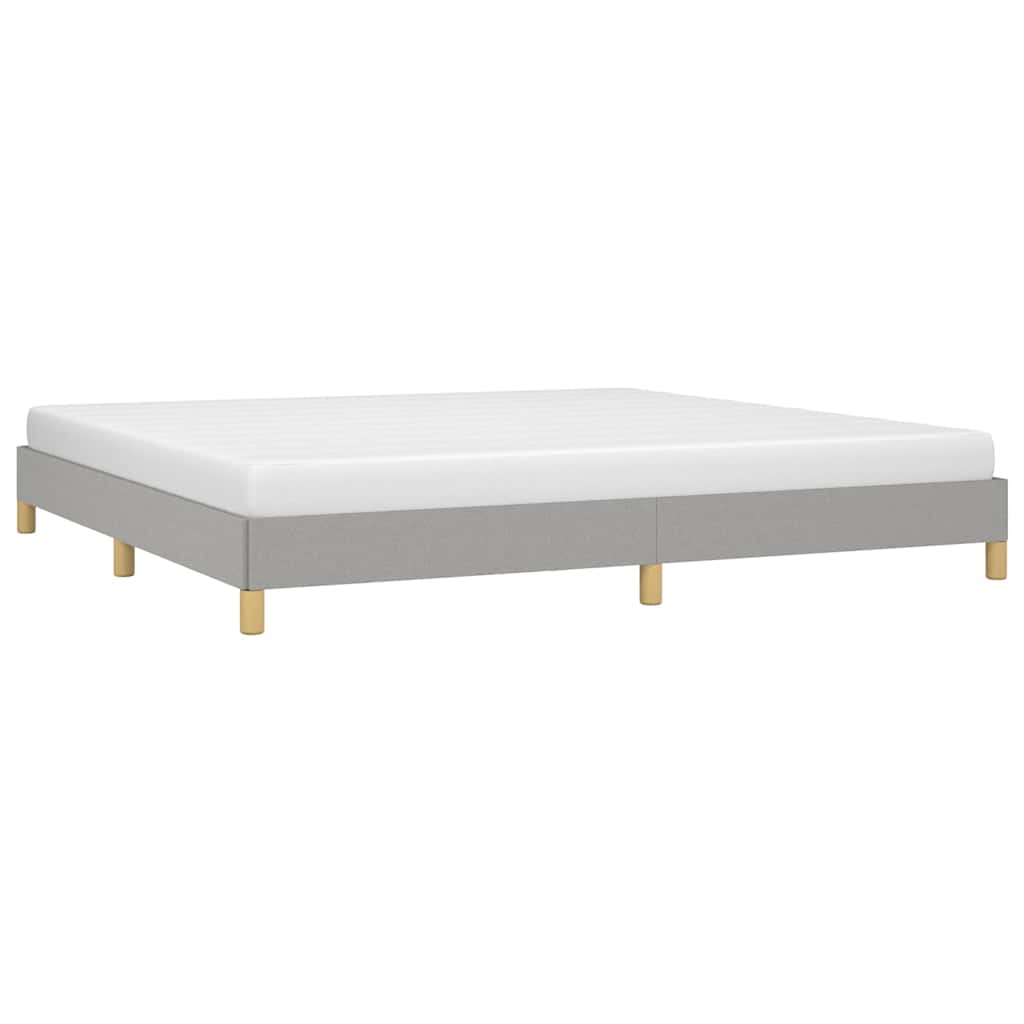 Vidaxl bedframe zonder matras stof lichtgrijs 200x200 cm