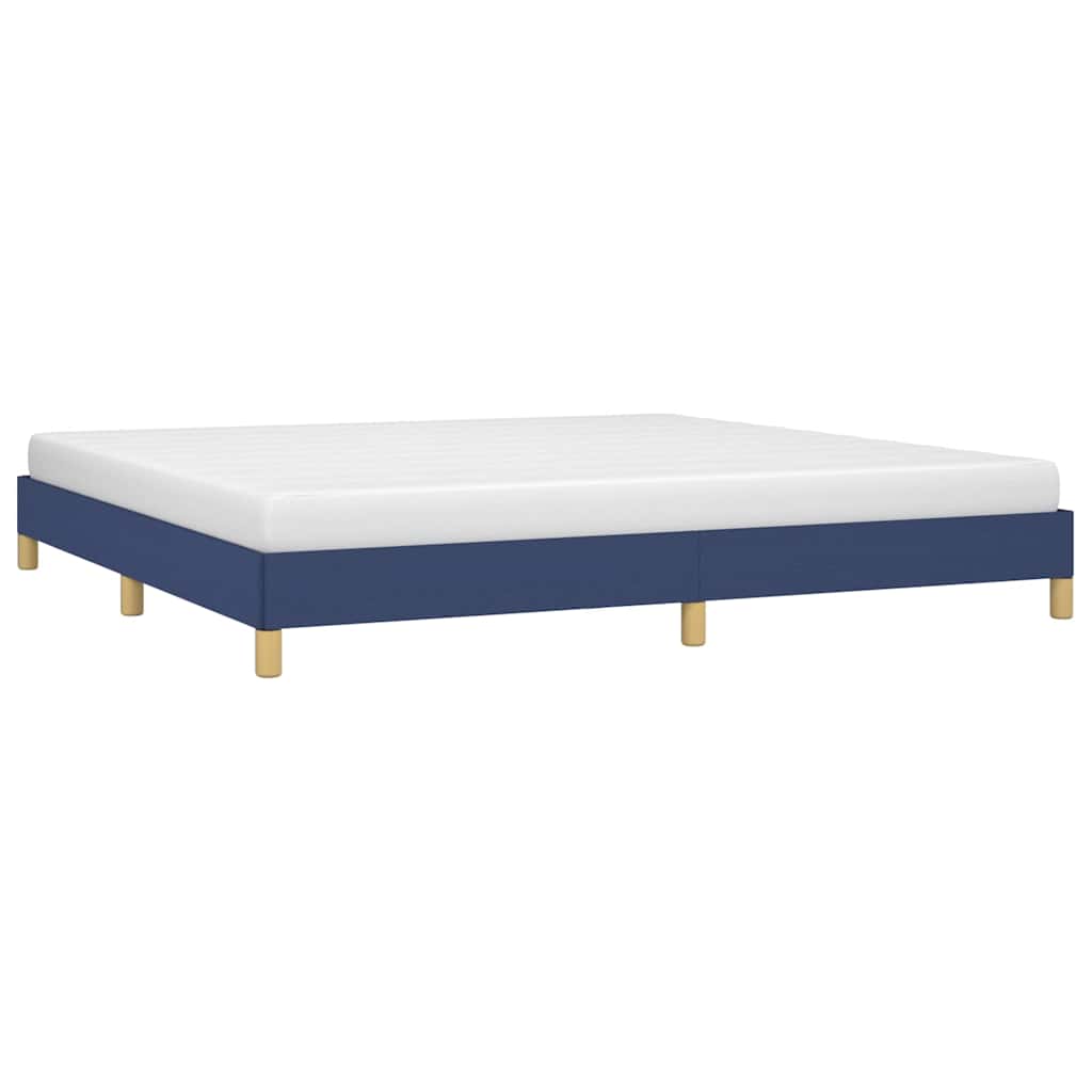 Vidaxl bedframe zonder matras stof blauw 200x200 cm