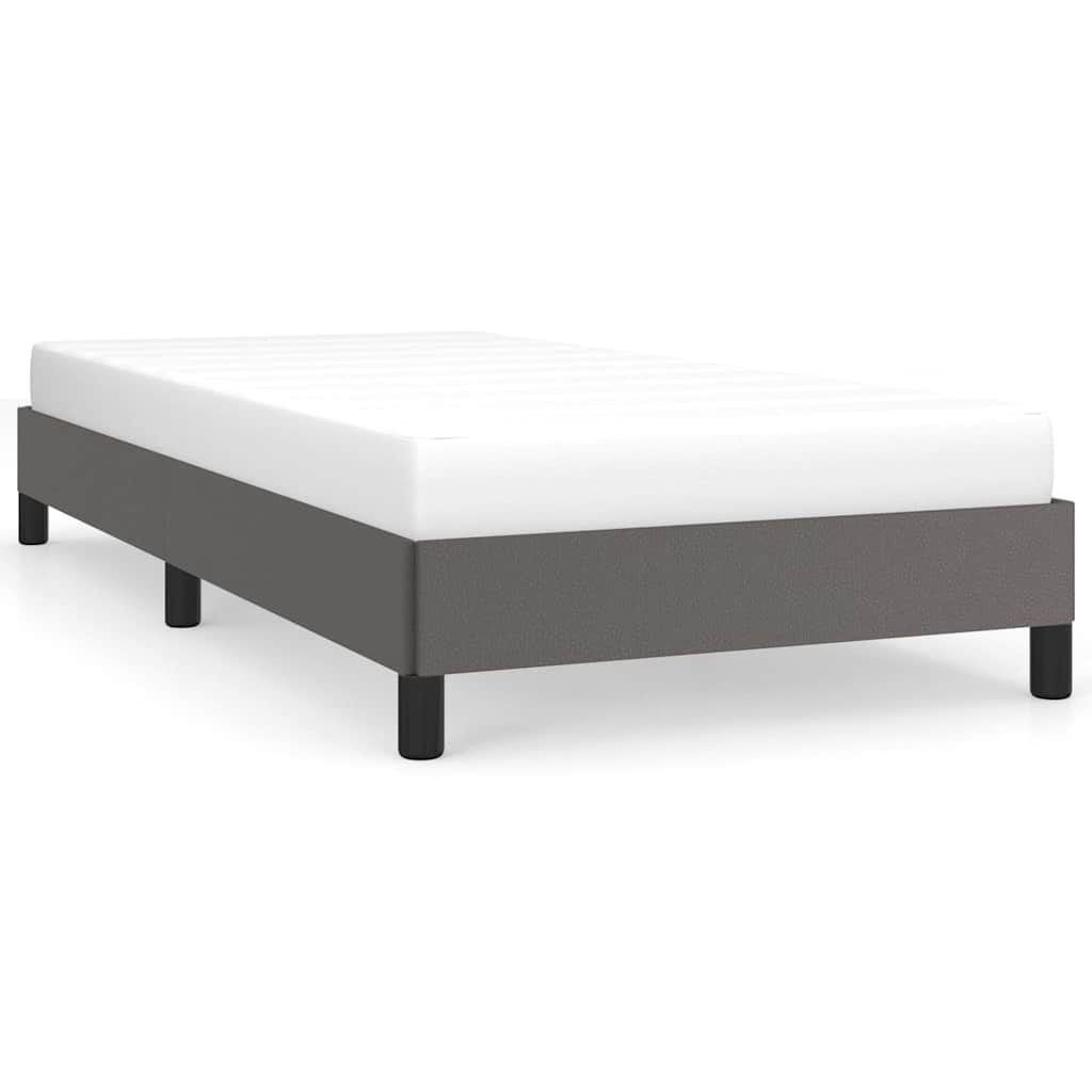 Vidaxl bedframe kunstleer grijs 100x200 cm