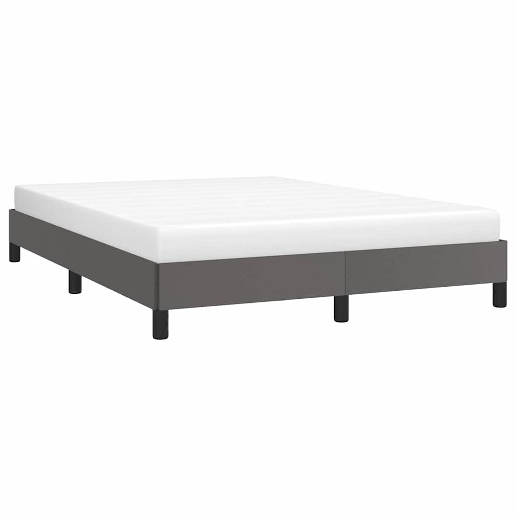 Vidaxl bedframe kunstleer grijs 140x200 cm