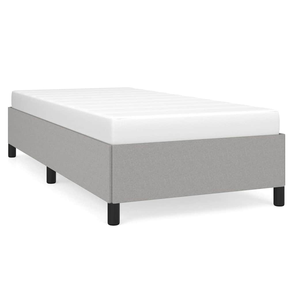 Vidaxl bedframe zonder matras 90x190 cm stof lichtgrijs