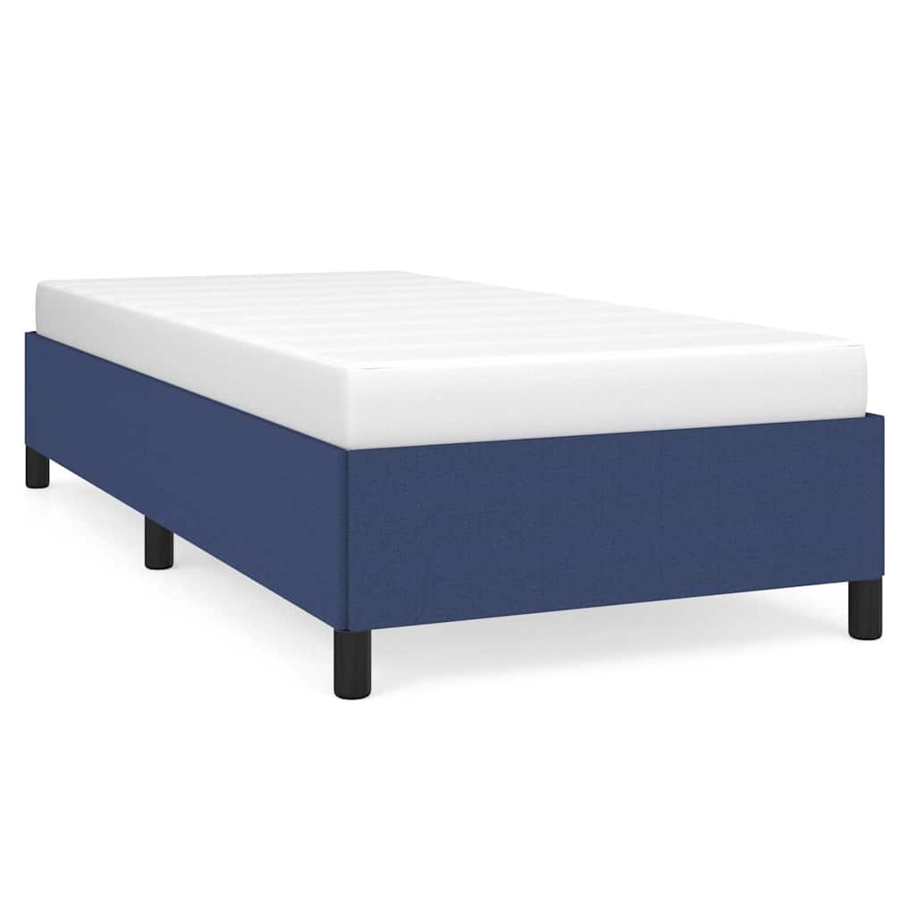 Vidaxl bedframe zonder matras 90x190 cm stof blauw