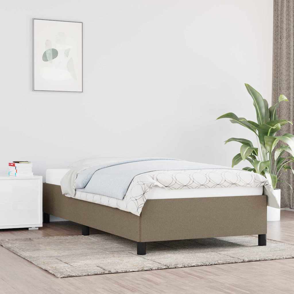 Vidaxl bedframe zonder matras 90x200 cm stof taupe