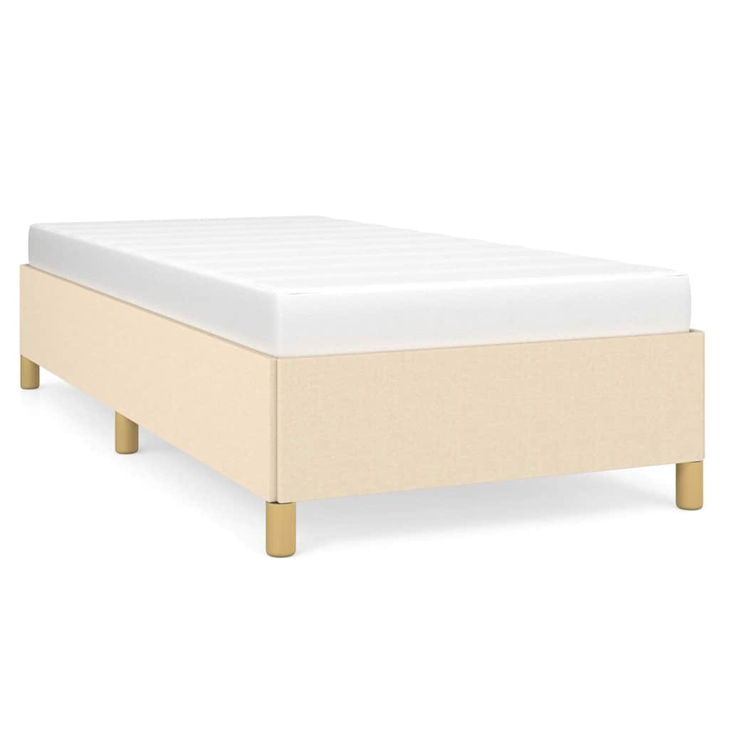Vidaxl bedframe zonder matras 80x200 cm stof crèmekleurig