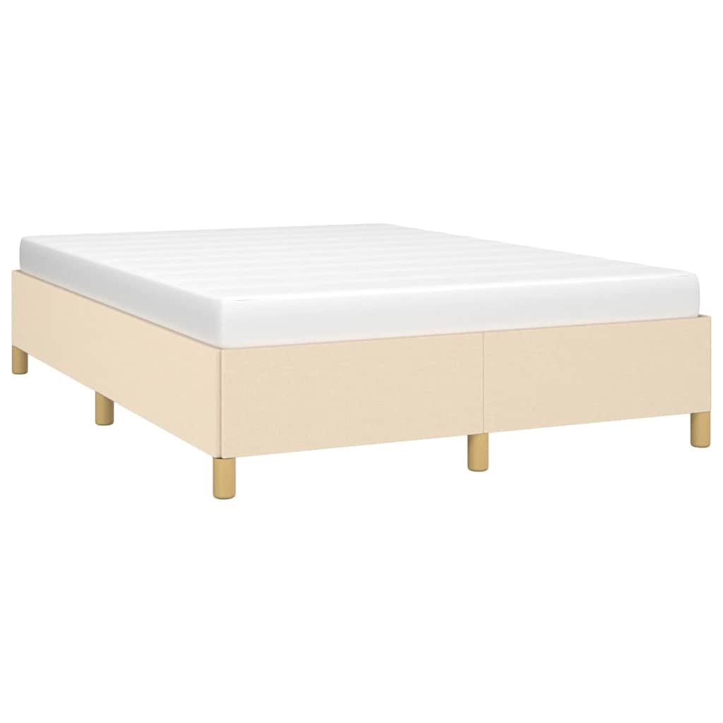 Vidaxl bedframe zonder matras stof crèmekleurig 140x200 cm