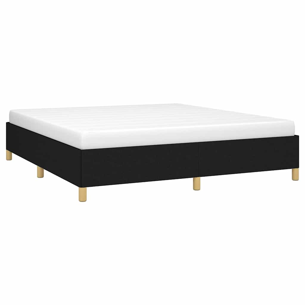 Vidaxl bedframe zonder matras stof zwart 160x200 cm