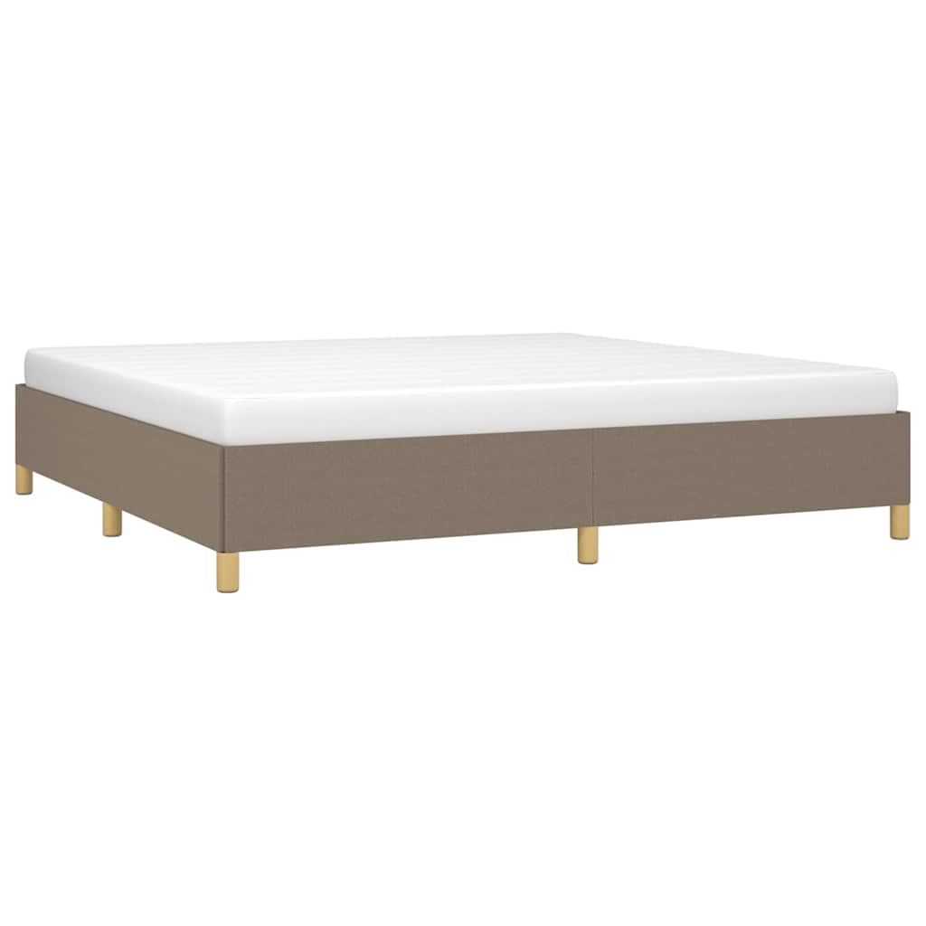 Vidaxl bedframe zonder matras stof taupe 200x200 cm