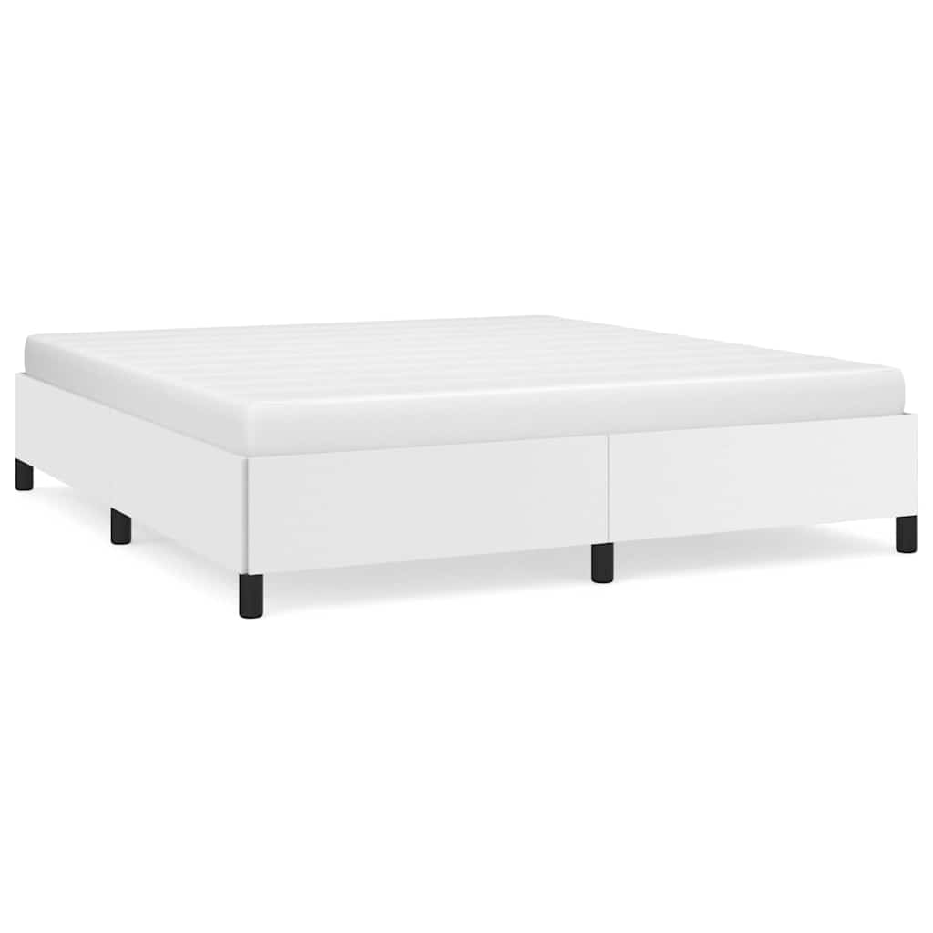 Vidaxl bedframe kunstleer wit 180x200 cm