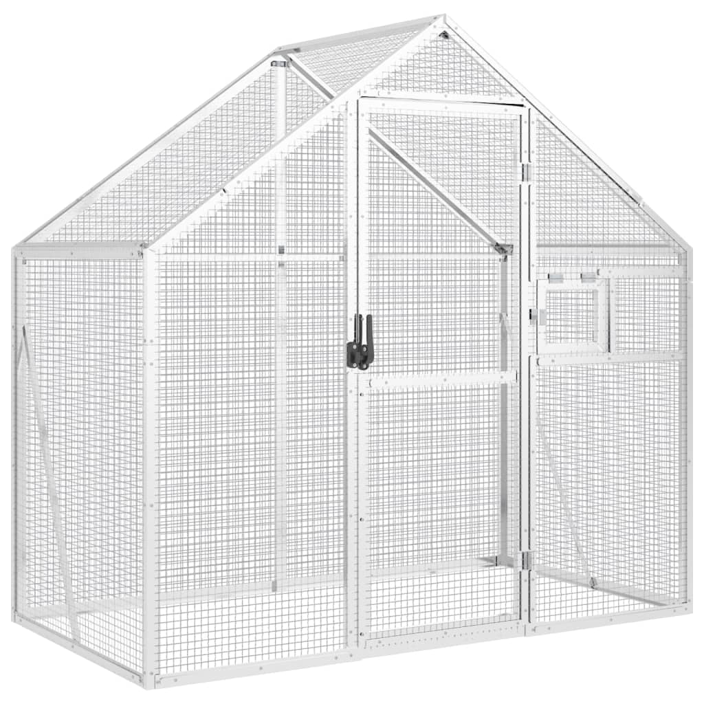 Vidaxx Voliere 179x100x185 m Aluminium Silber