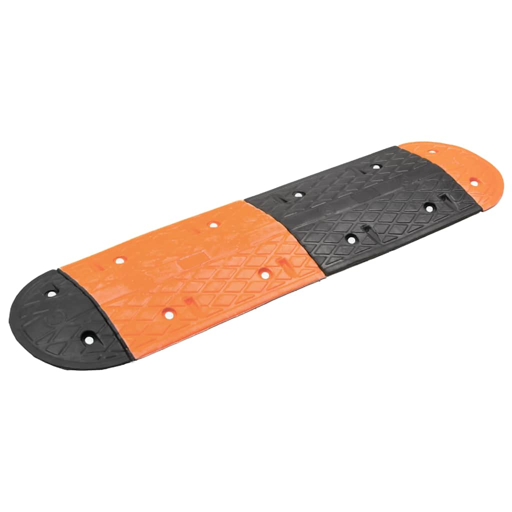 Vidaxl Speed Bump 129x32.5x4 Gummi gelb und schwarz