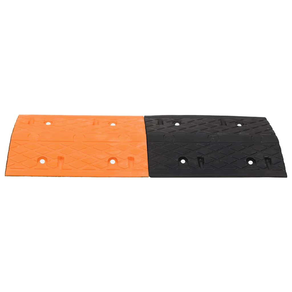 Vidaxl -Geschwindigkeitsschwelle 97x32.5x4 Gummi gelb und schwarz