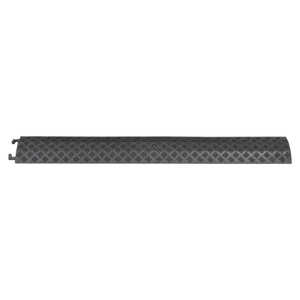 VIDAXL -Kabelschutz Schwellenwert 2 PCs 98,5 cm Schwarz