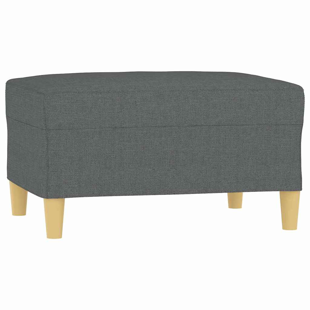 Vidaxl voetenbank 70x55x41 cm stof donkergrijs