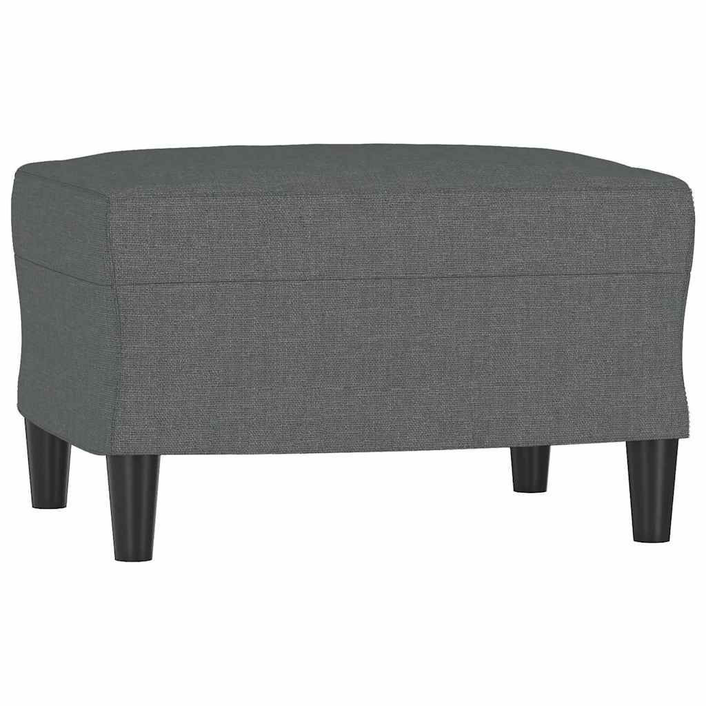 Vidaxl voetenbank 60x50x41 cm stof donkergrijs