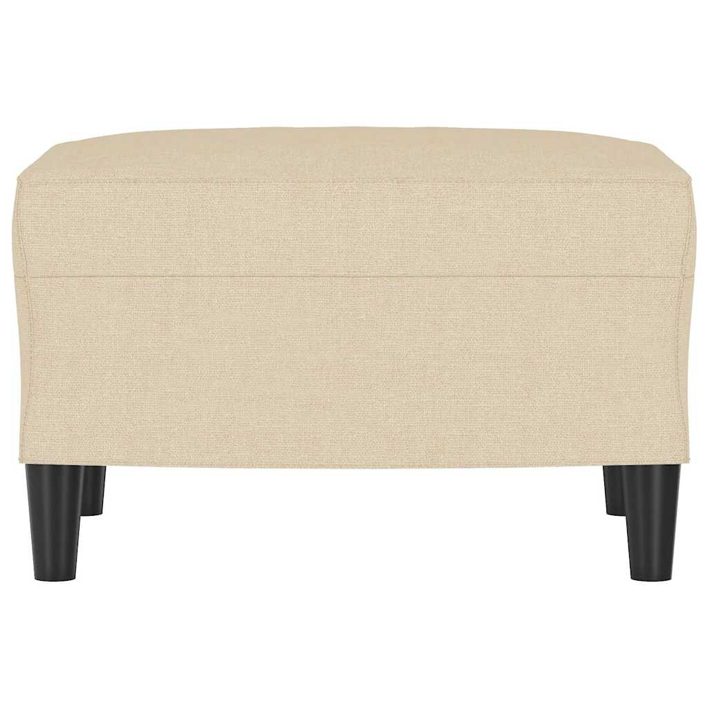 Vidaxl voetenbank 60x50x41 cm stof crèmekleurig