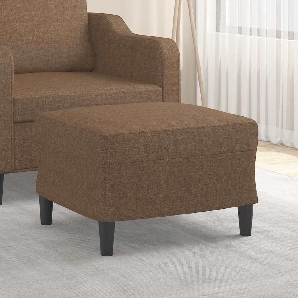 Vidaxl voetenbank 60x50x41 cm stof bruin