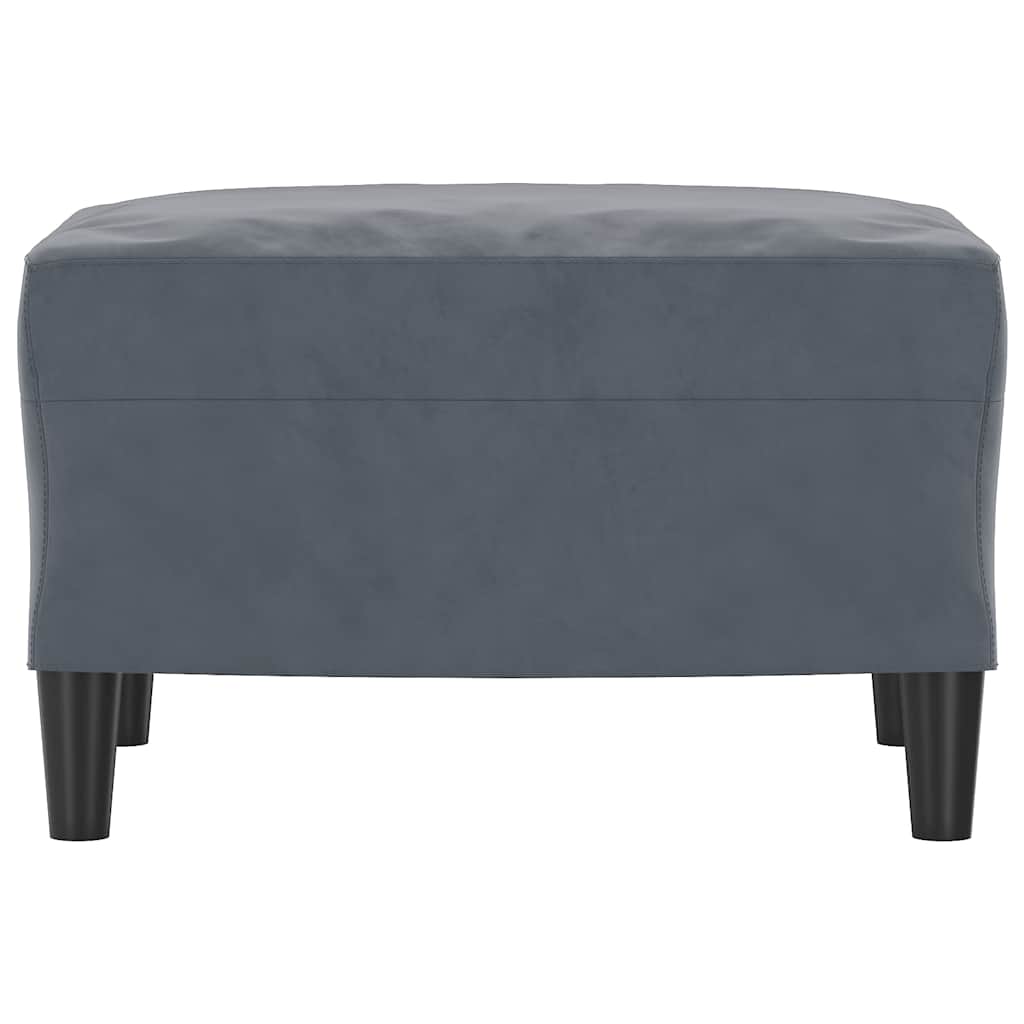 Vidaxl voetenbank 60x50x41 cm kunstleer donkergrijs