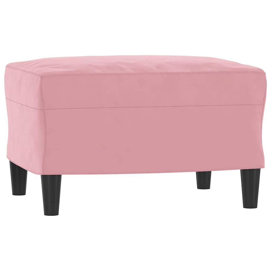 Vidaxl voetenbank 60x50x41 cm fluweel roze