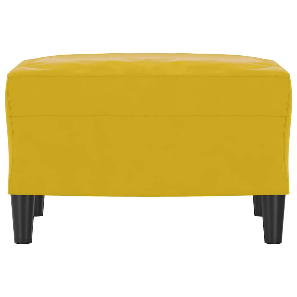 Vidaxl voetenbank 60x50x41 cm fluweel geel
