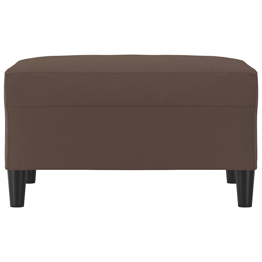 Vidaxl voetenbank 70x55x41 cm kunstleer bruin
