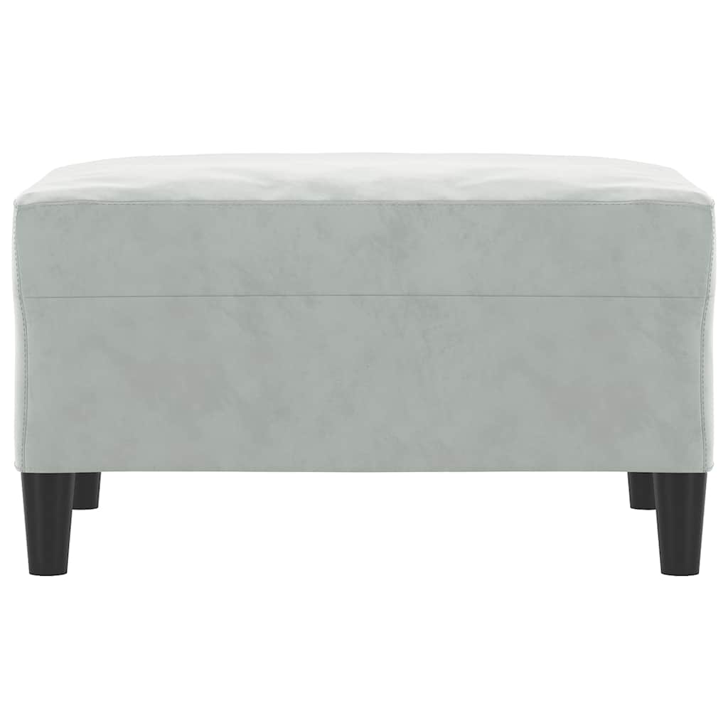 Vidaxl voetenbank 70x55x41 cm fluweel lichtgrijs
