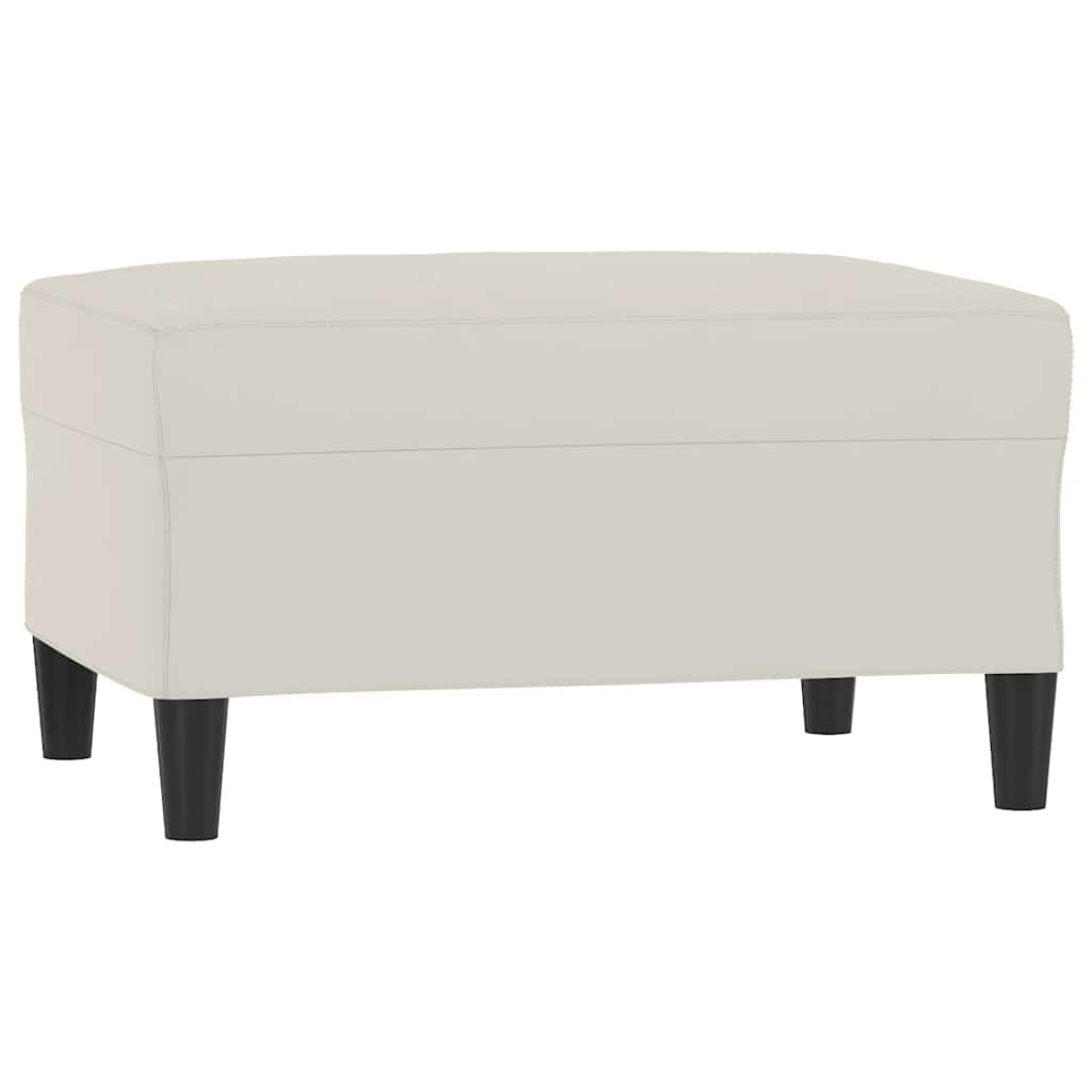 Vidaxl voetenbank 70x55x41 cm fluweel crèmekleurig