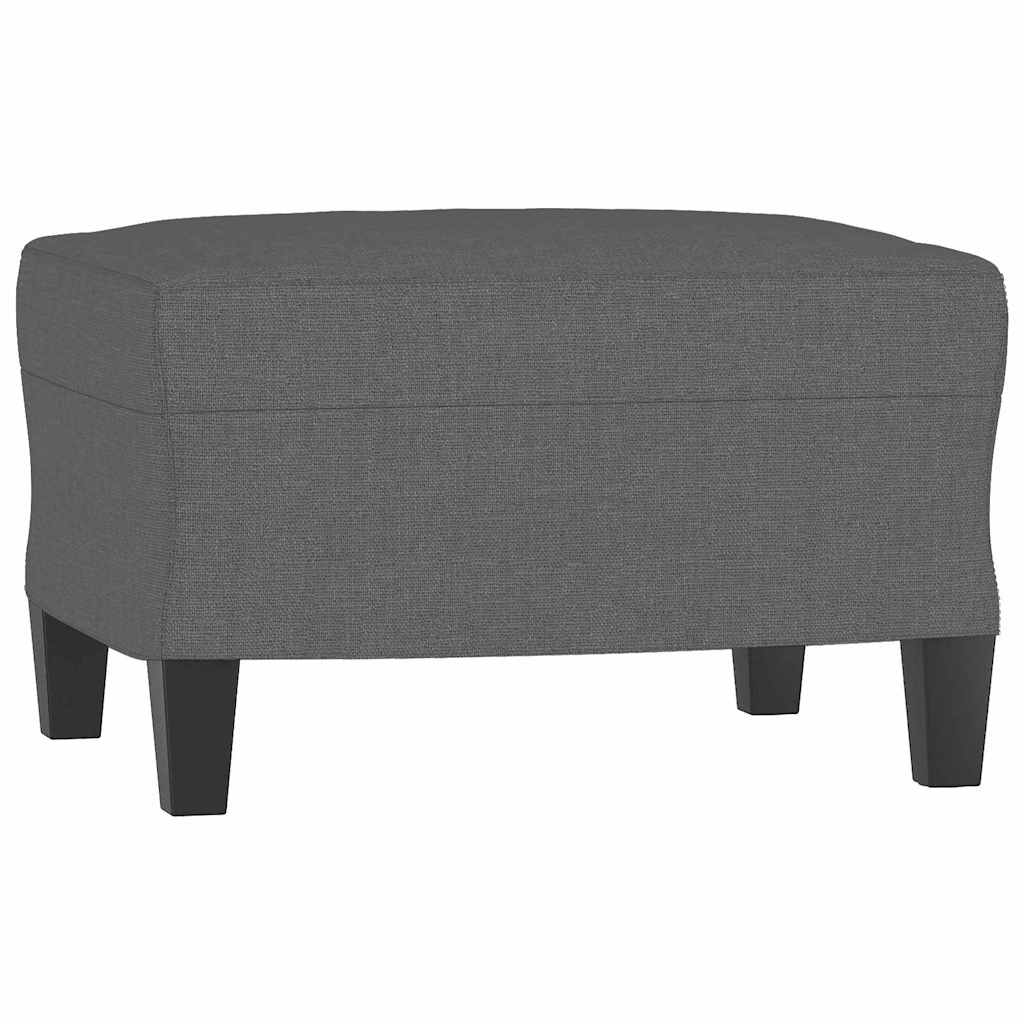 Vidaxl voetenbank 60x50x41 cm stof donkergrijs