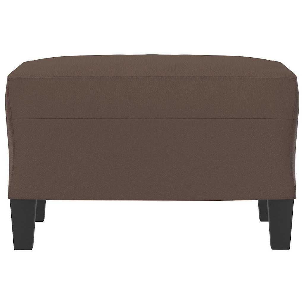 Vidaxl voetenbank 60x50x41 cm kunstleer bruin