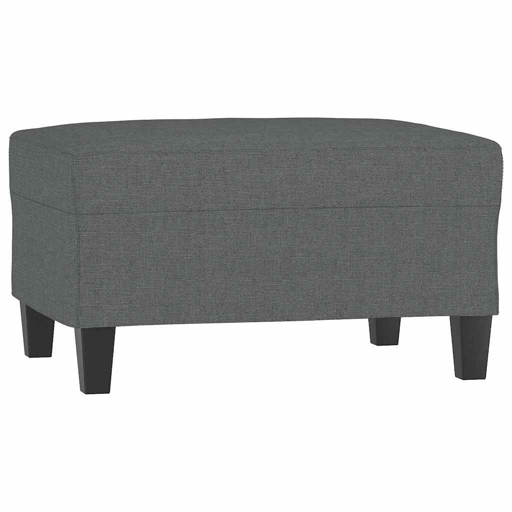 Vidaxl voetenbank 70x55x41 cm stof donkergrijs