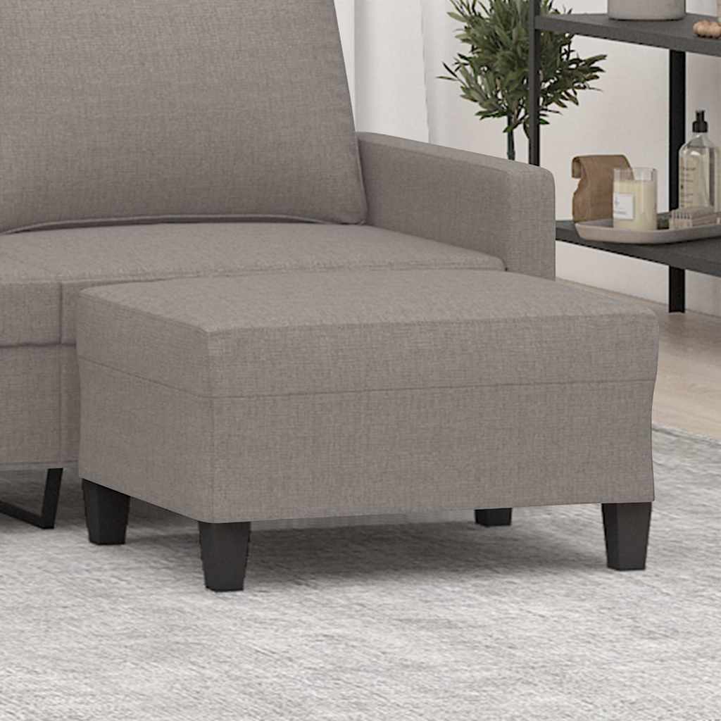 Vidaxl voetenbank 70x55x41 cm stof taupe