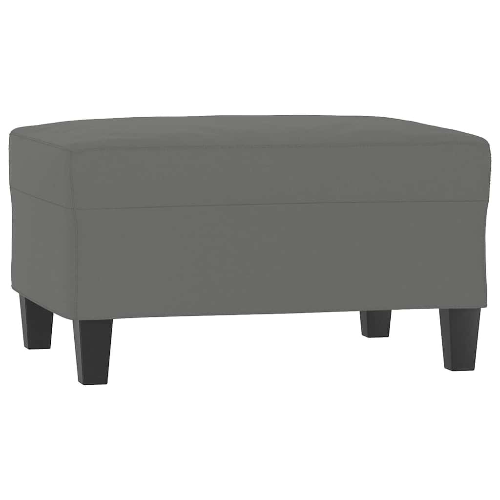 Vidaxl voetenbank 70x55x41 cm microvezelstof donkergrijs