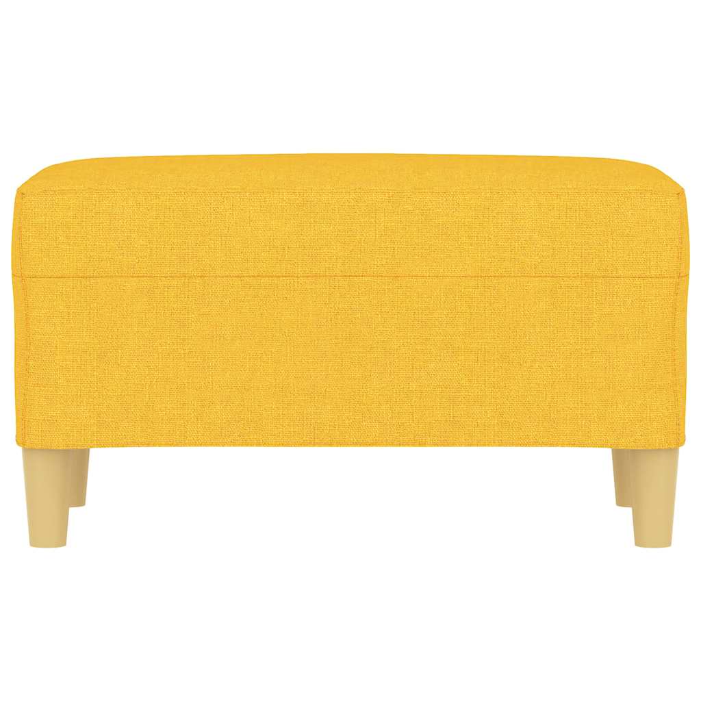 Vidaxl bankje 70x35x41 cm stof lichtgeel