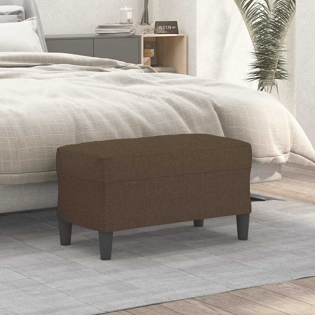 Vidaxl bankje 70x35x41 cm stof bruin